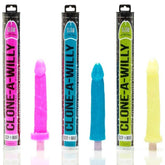 Customizable Vibrating Silicone Neon Blue Delight Moulding Kits